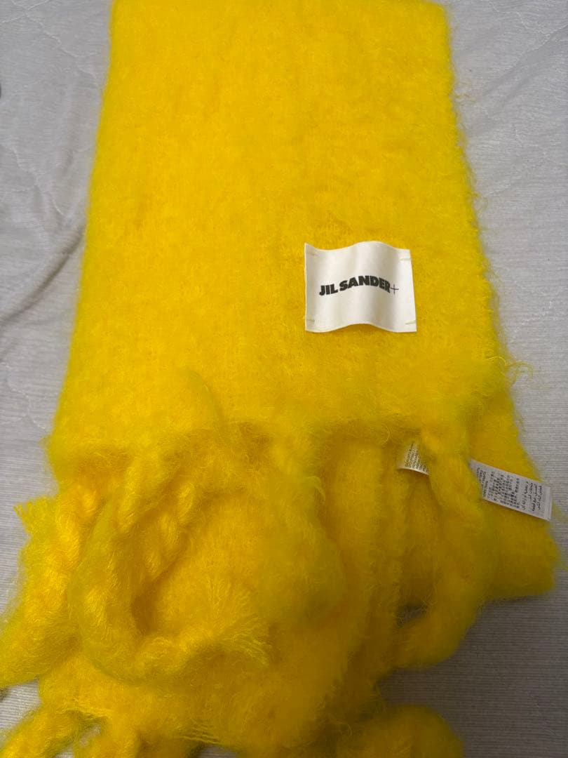 【値下げ中】JIL SANDER イエロー マフラー ユニセックス