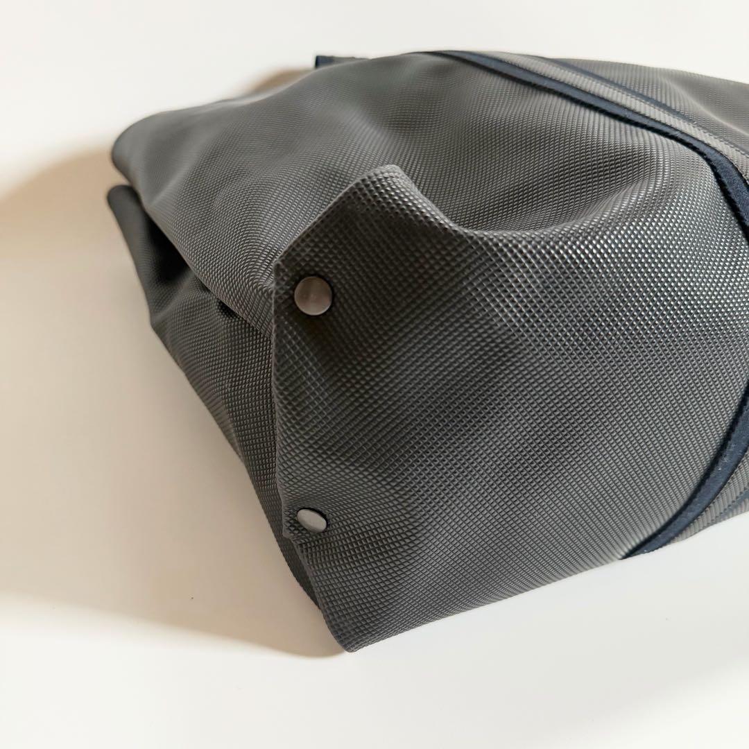 極美品　ボッテガヴェネタ　マルコポーロ　PVC 黒トートバッグ　A4 ビジネス