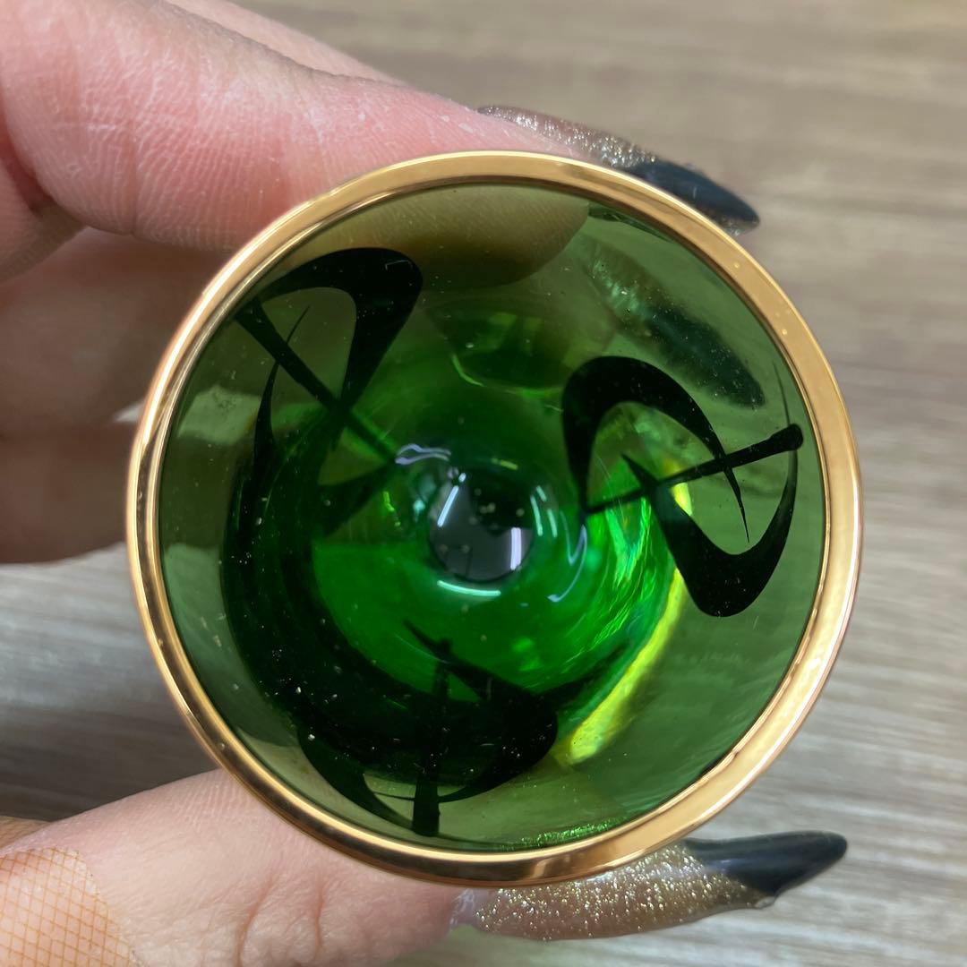 E-1 ボヘミアンガラス デキャンタ ショットグラス 6客セット 食器