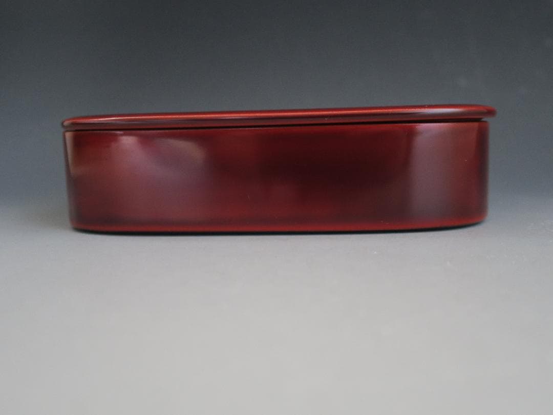 【輪島塗】曲げわっぱ弁当箱 塩徳屋漆器店 溜塗内朱塗 一客 天然木 共箱