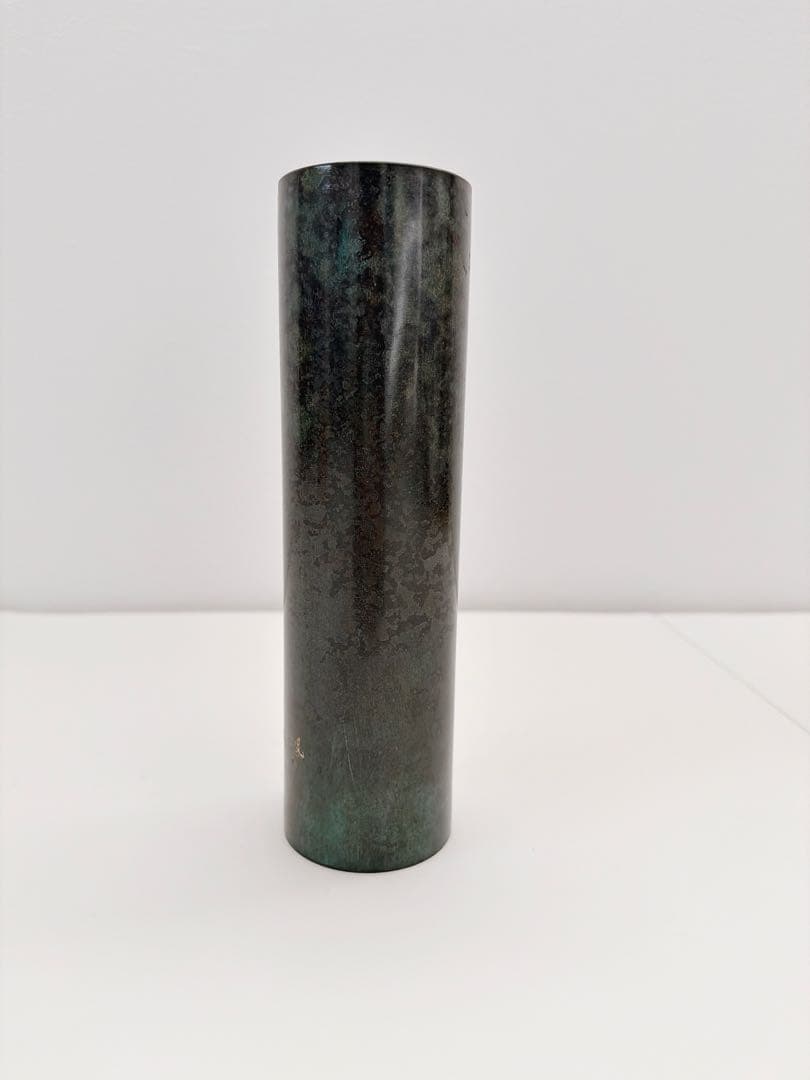 銅製花瓶　花瓶　丸寸胴