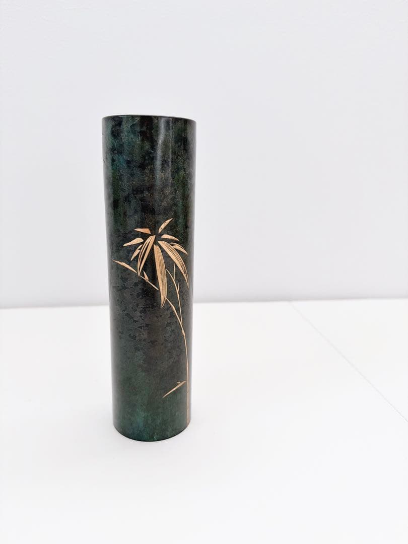 銅製花瓶　花瓶　丸寸胴