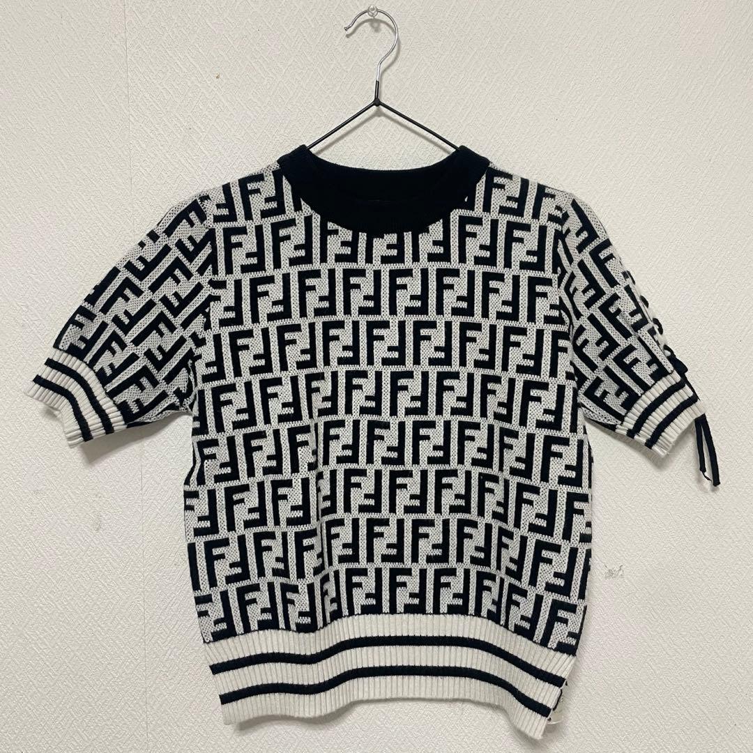 FENDI ズッカ柄 半袖ニット
