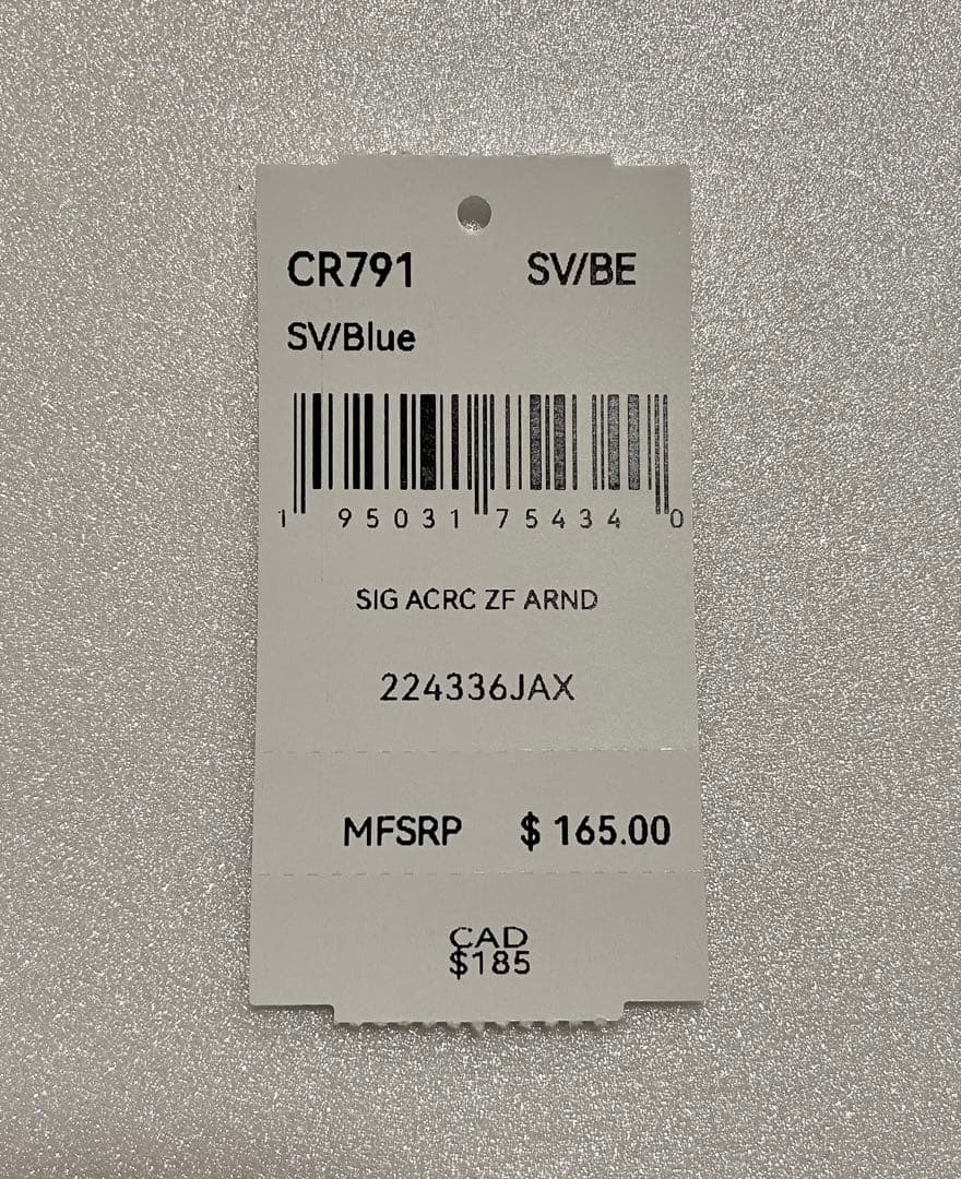 【新品未使用】COACH コーチ 二つ折り財布 ブルー　CR791