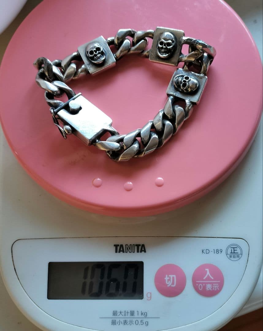 ベルサーニ　ヴェルサーニ　Versani 　スカル　シルバーブレスレット　ドクロ