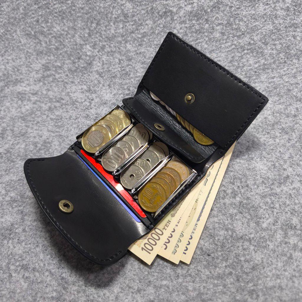 (名入れ可・色変更可)キャッチャー　財布　ハンドメイド　レザー　クラフト