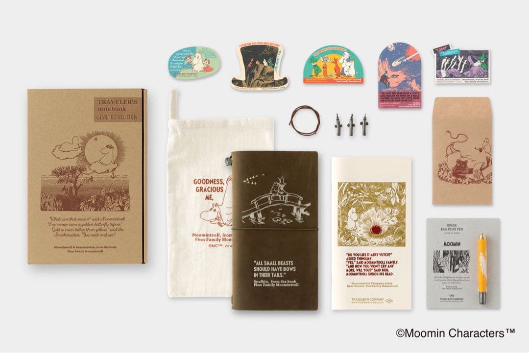 TRAVELER'S COMPANY トラベラーズノートセット　ムーミン一家