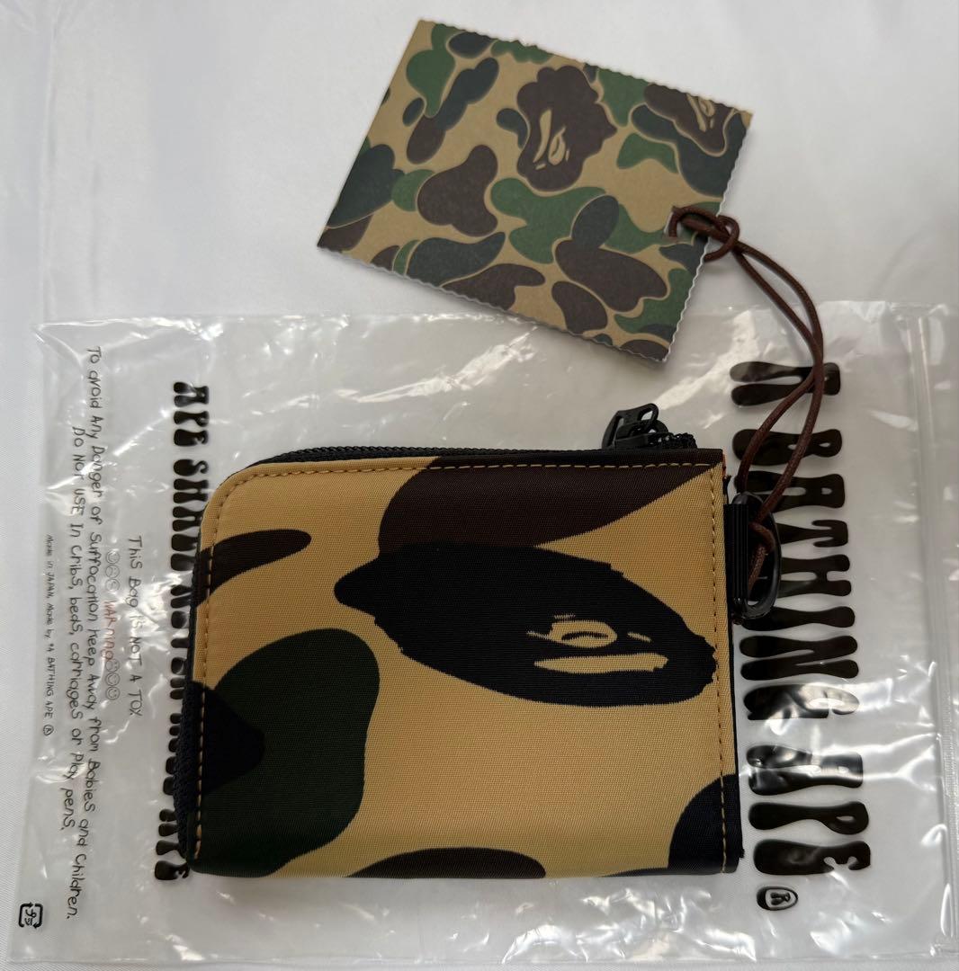 激レア カラー PORTERコラボ ウォレット イエロー財布 APE 迷彩