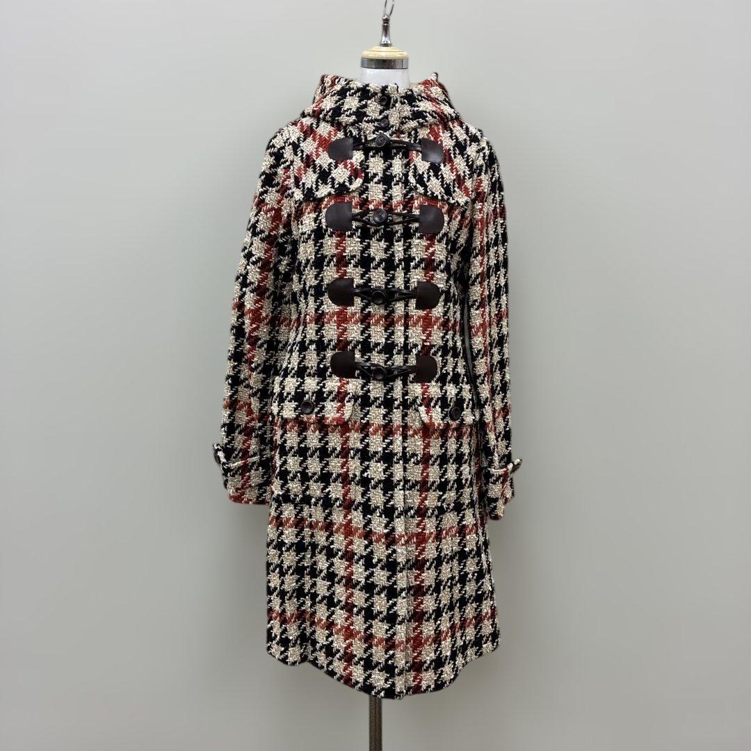 DAKS E1 チェック柄フード付きダッフルコート　新品未使用　ダックス