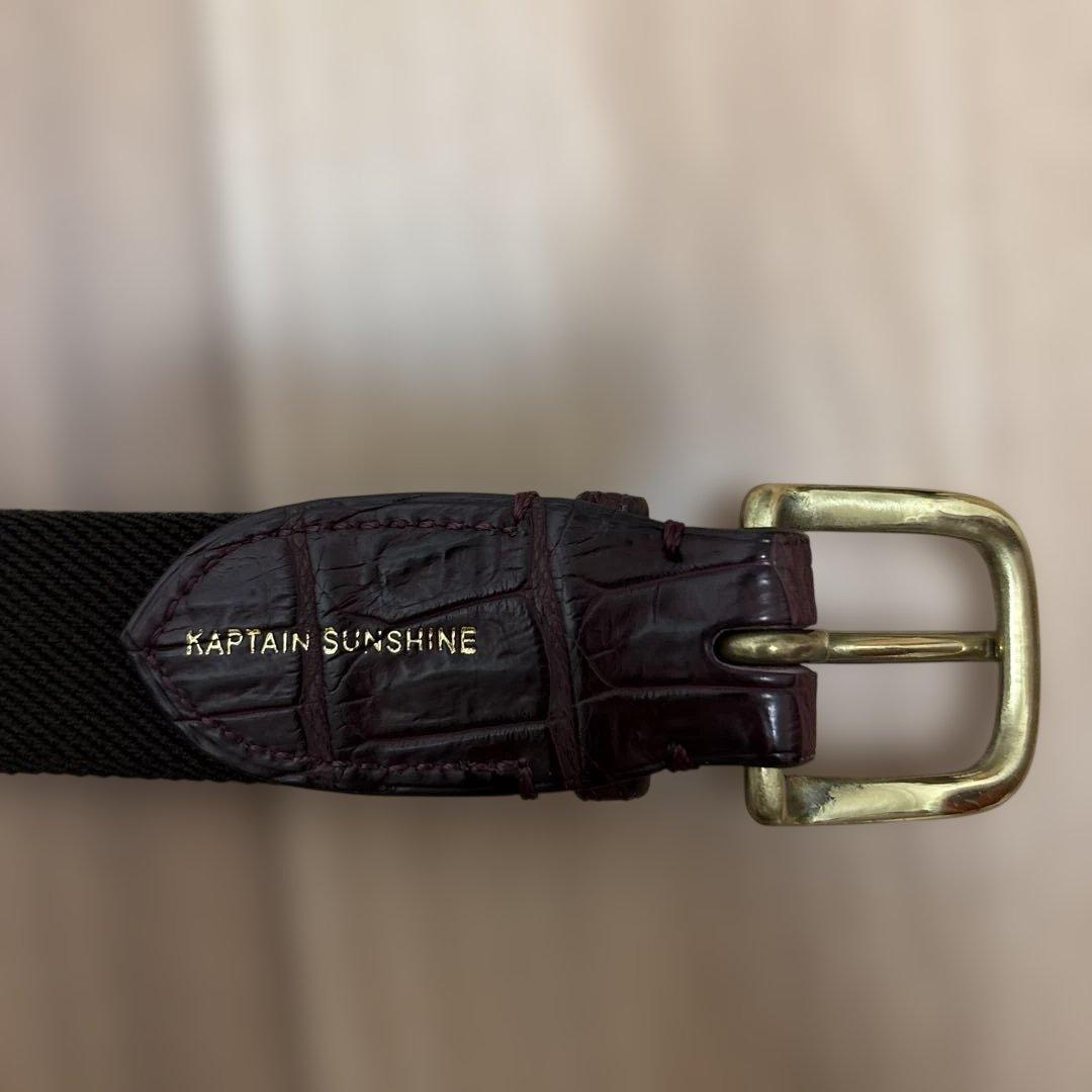 最終価格【キャプテンサンシャイン】Rubber Belt（ブラウン）