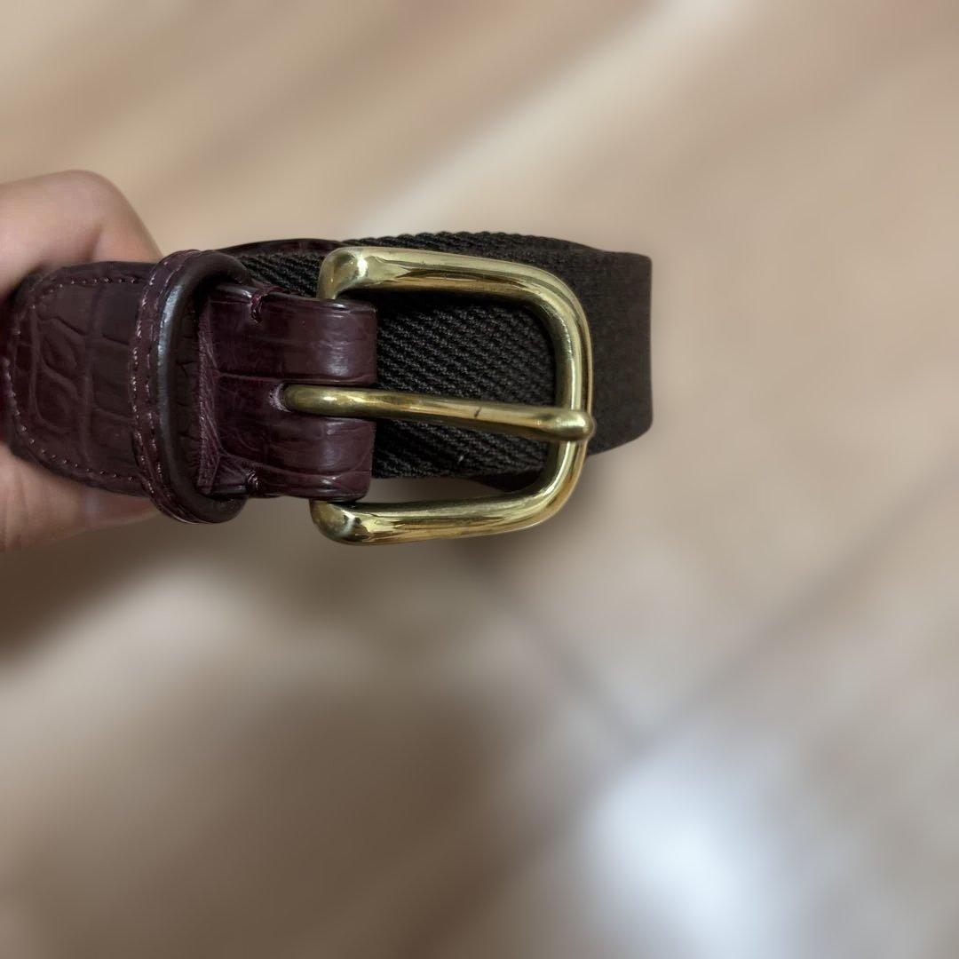 最終価格【キャプテンサンシャイン】Rubber Belt（ブラウン）