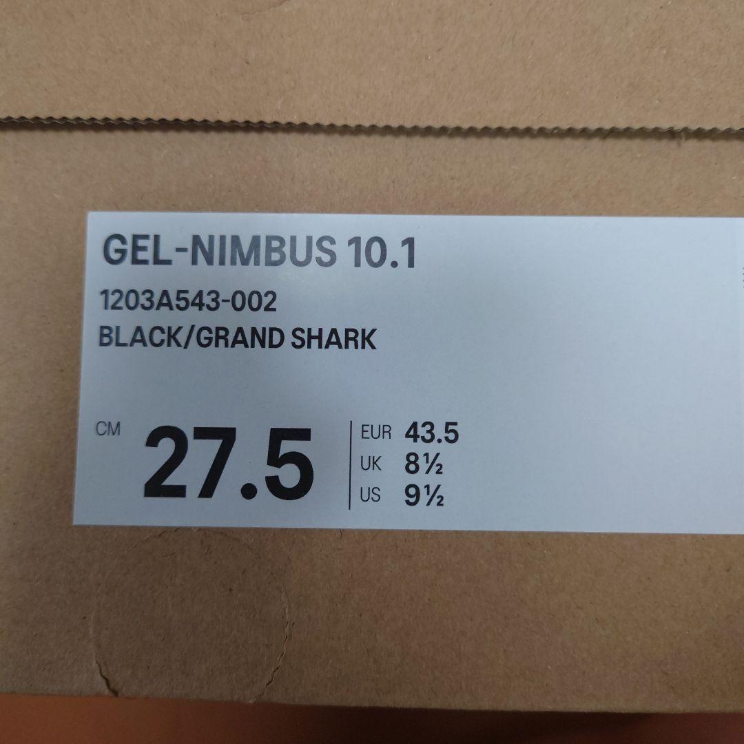 靴 ASICS GEL-NIMBUS 10.1 BLACK/GRAND SHARK