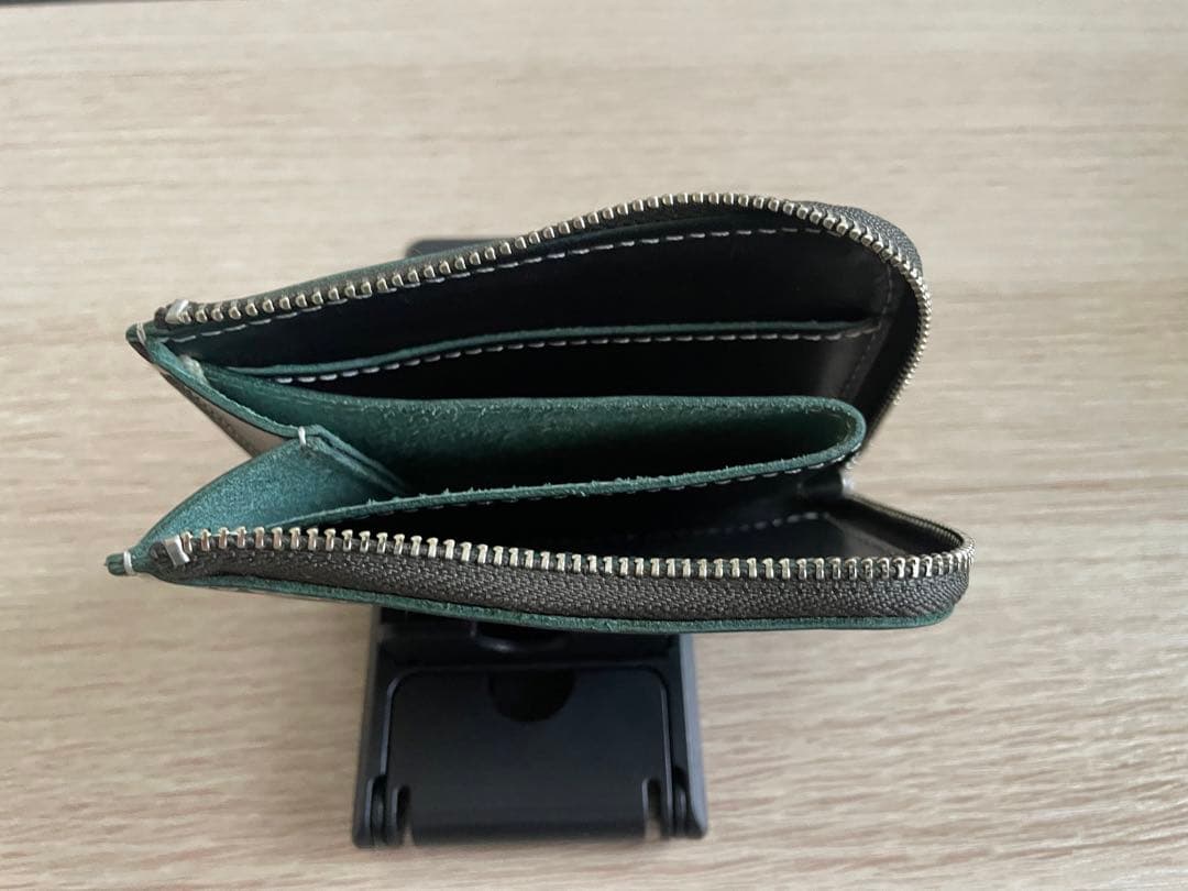 土屋鞄　財布 ディアリオハンディＬファスナー ディープグリーン