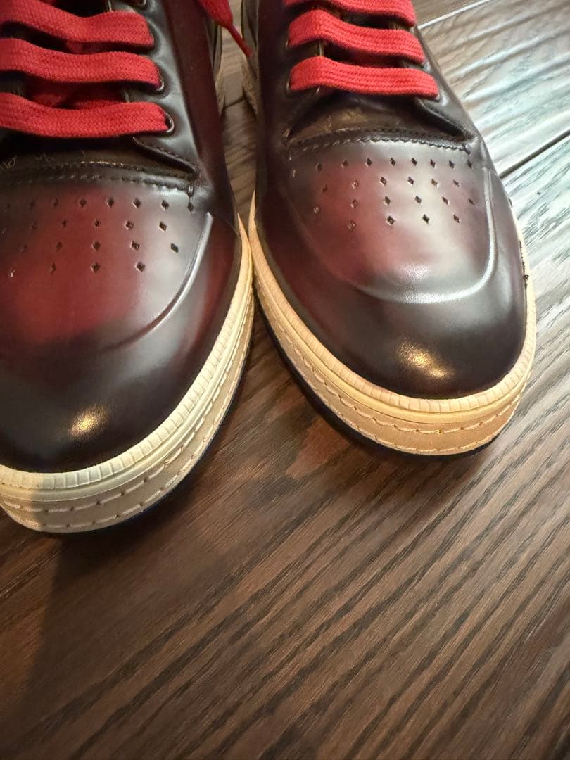 Berluti ダークレッド ハイカットスニーカー