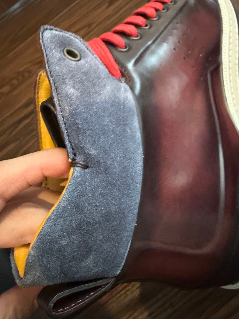 Berluti ダークレッド ハイカットスニーカー