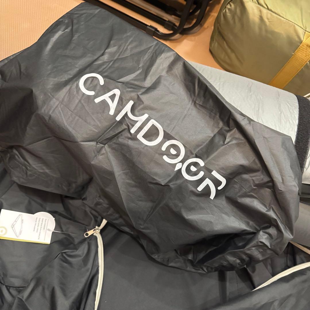 未使用 CAMDOOR インフレーターマット DX 厚手10cm ダブル 黒