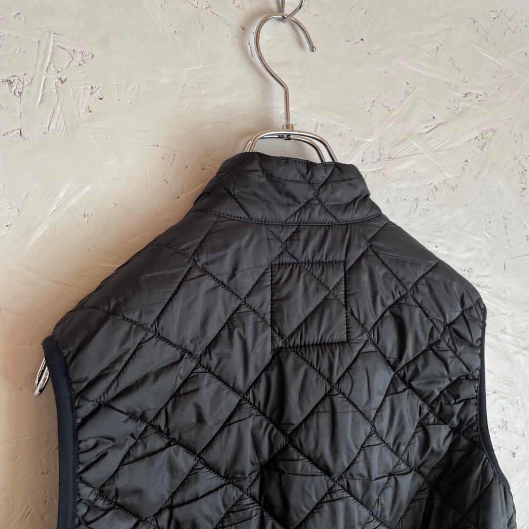 イギリス製【LAVENHAM】キルティング中綿ベスト　ダウンベスト　黒　S
