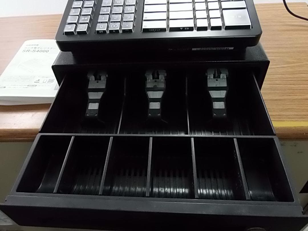 人気の黒204設定無料カシオSR-S4000軽減税率対応インボイスレジスター