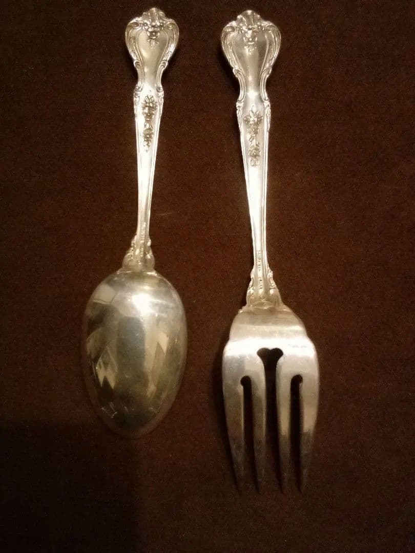 アメリカ シルバーサ—ビスフォーク&スプーン アンティーク
