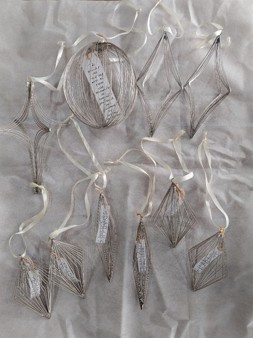 WIREオーナメント10個セット クリスマス 北欧 フレンチ キャトルセゾン