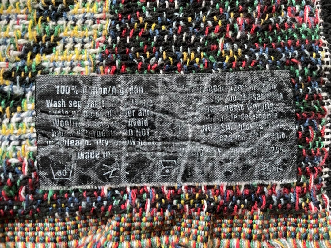 B04015 ヴィンテージ　ラグ　マルチカバー　馬　ホース　130×177