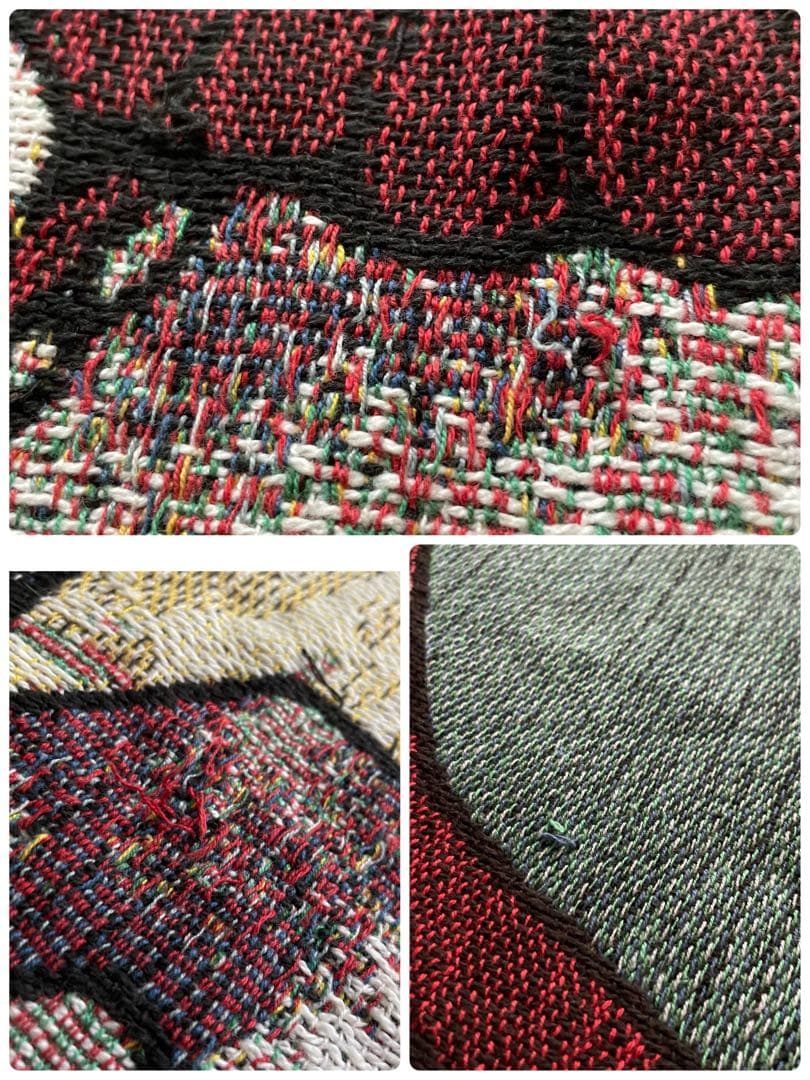 B04015 ヴィンテージ　ラグ　マルチカバー　馬　ホース　130×177