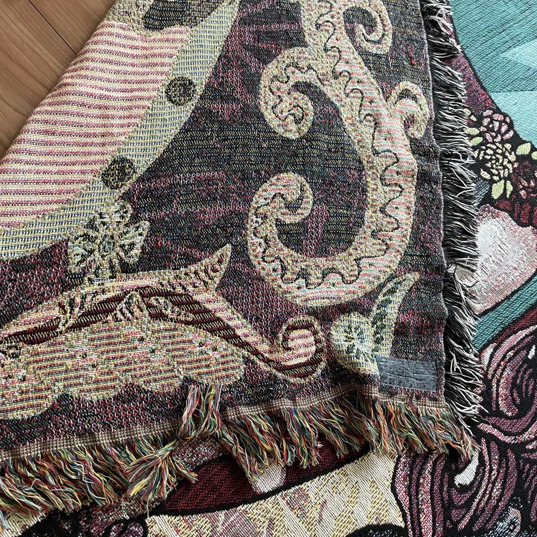 B04015 ヴィンテージ　ラグ　マルチカバー　馬　ホース　130×177