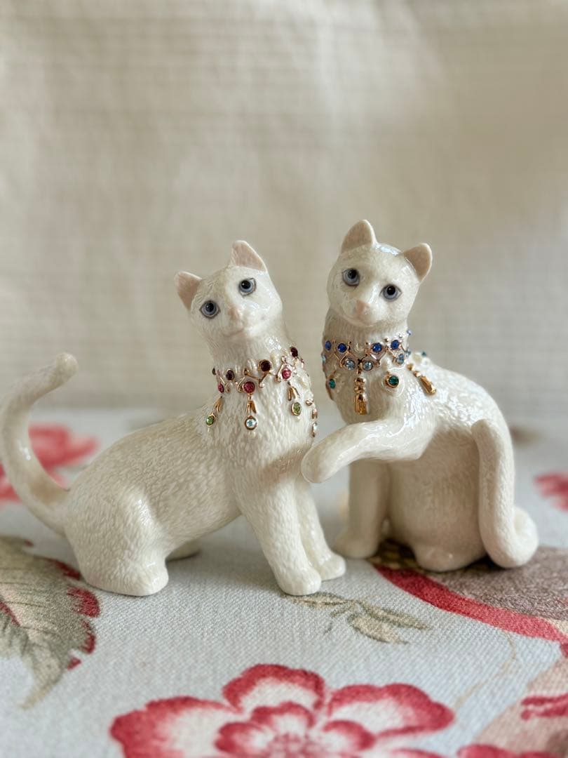 LENOX レノックス　猫 フィギュリン Sweet Caress 箱・証明書付