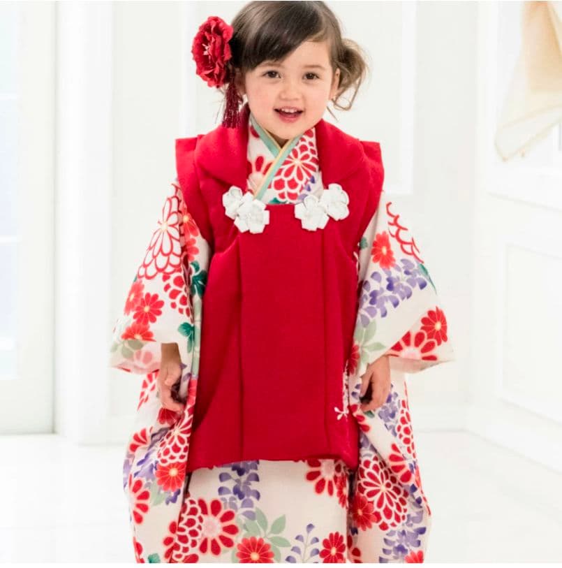 七五三被布3点＋ 草履靴下セット 着物 100cm