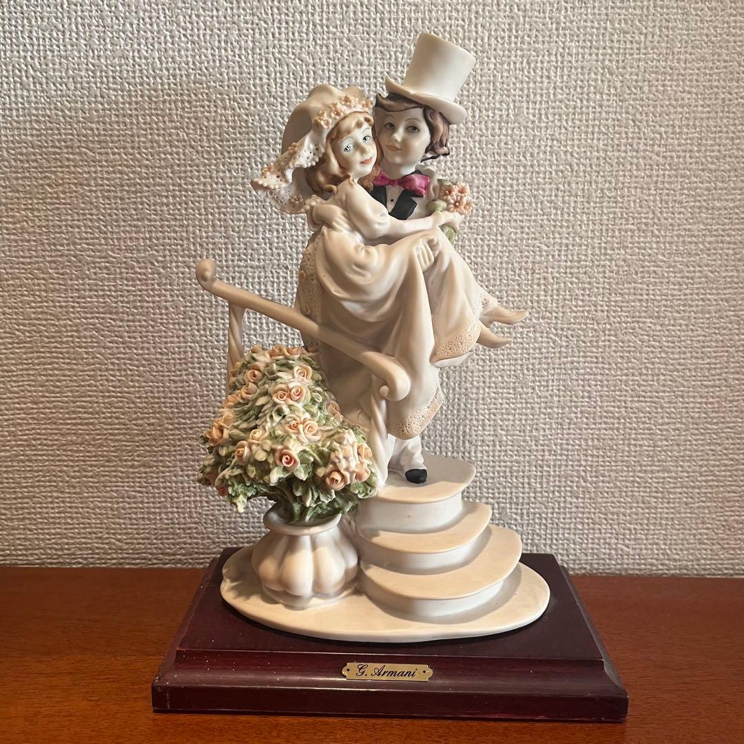 ジョゼッペアルマーニ　美品　ウェディング　恋人　子供　結婚式　新郎新婦　人形