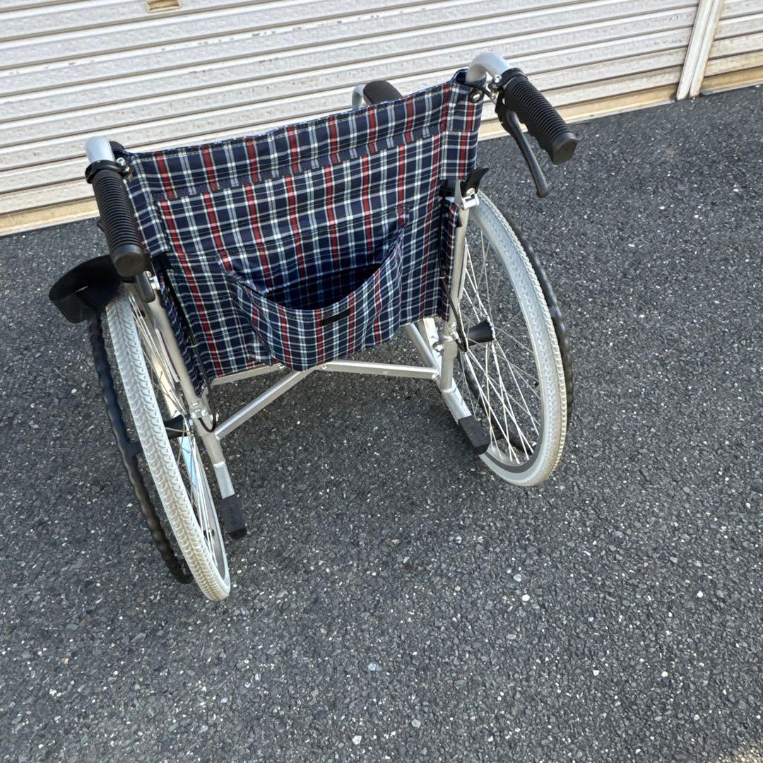 車椅子 自走式 背折れ コーナン KYR19-4058 アルミ製【A-213】