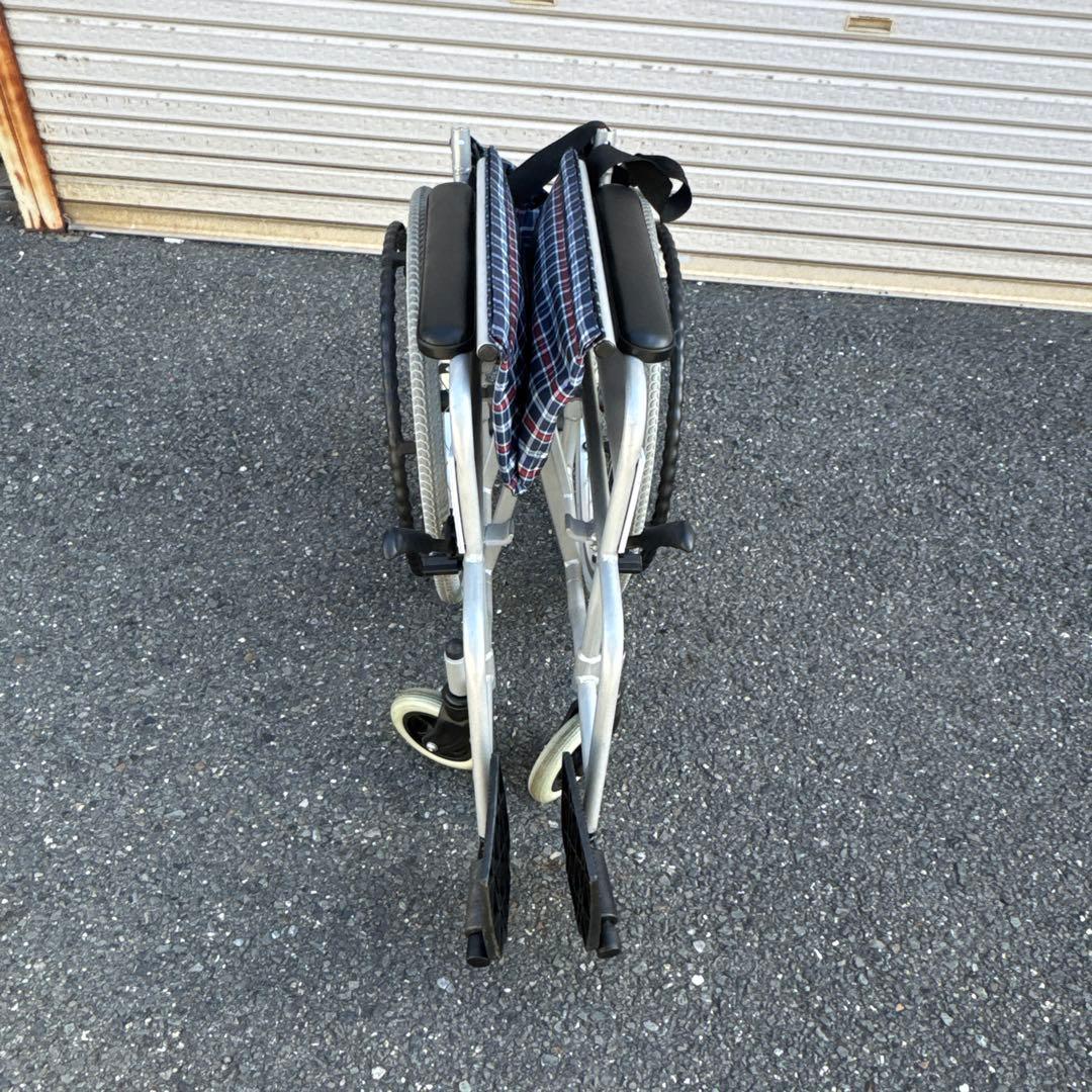 車椅子 自走式 背折れ コーナン KYR19-4058 アルミ製【A-213】