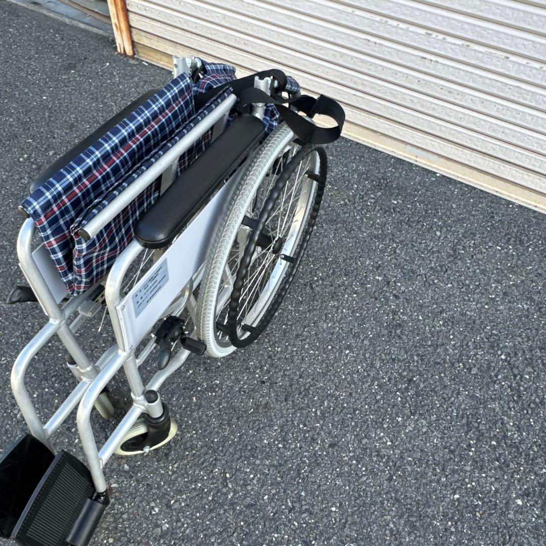 車椅子 自走式 背折れ コーナン KYR19-4058 アルミ製【A-213】