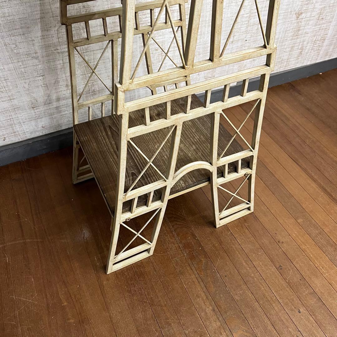 【アンティーク】アイアンフレーム 塔型 3段 プランターラック 鉢置 シャビー