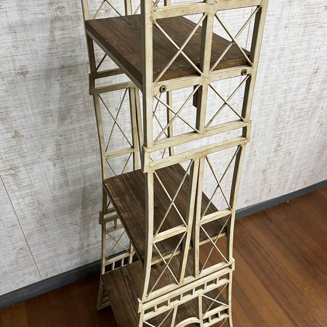 【アンティーク】アイアンフレーム 塔型 3段 プランターラック 鉢置 シャビー