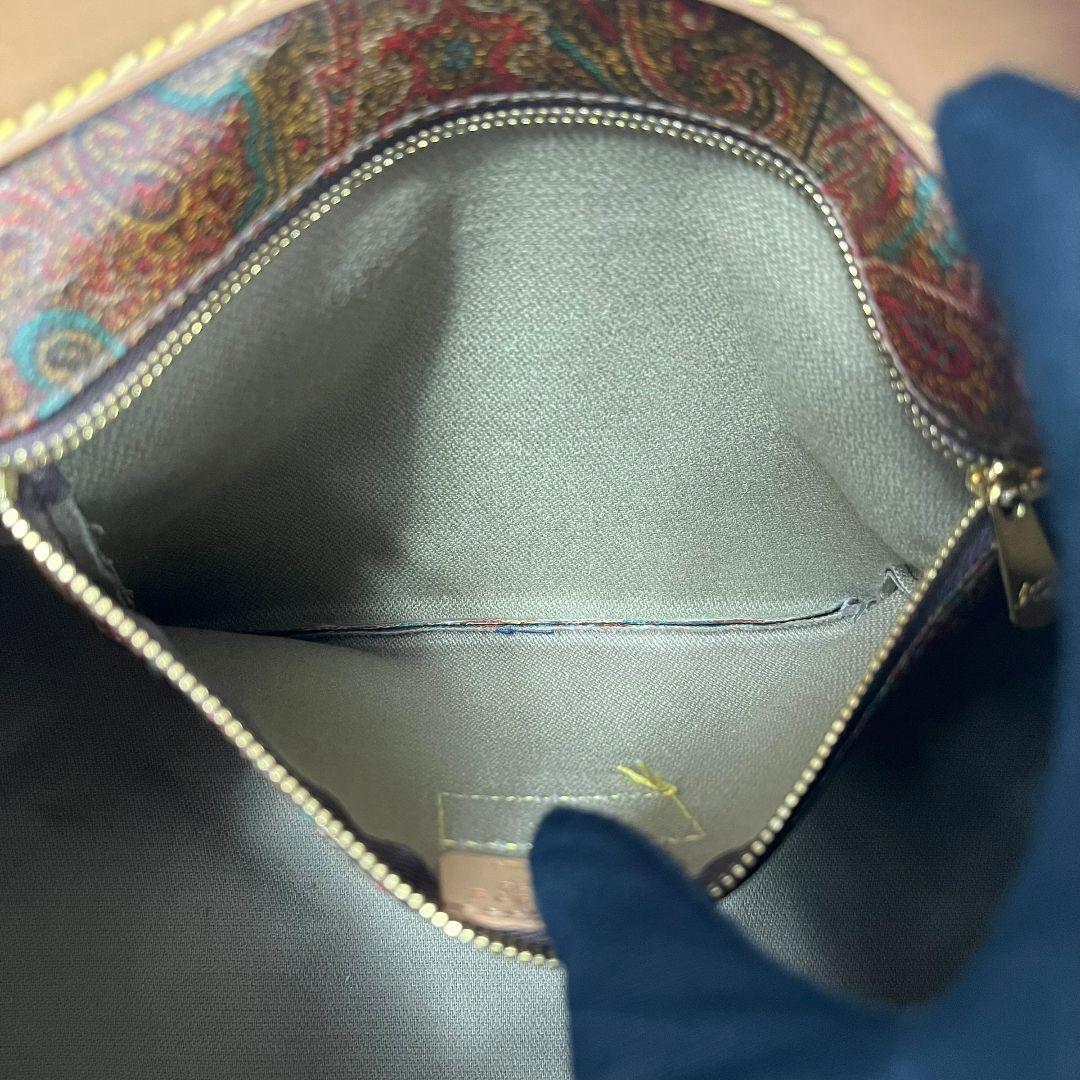 極美品　エトロ　ETRO　ミニボストンバッグ　ハンドバッグ　ペイズリー柄