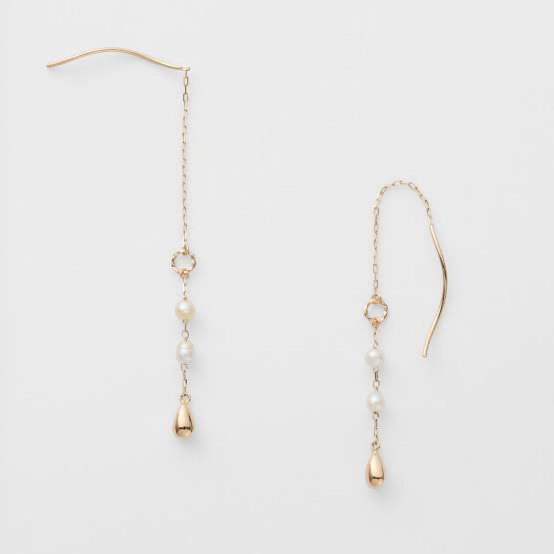 agete アガット K10 アコヤパールピアス