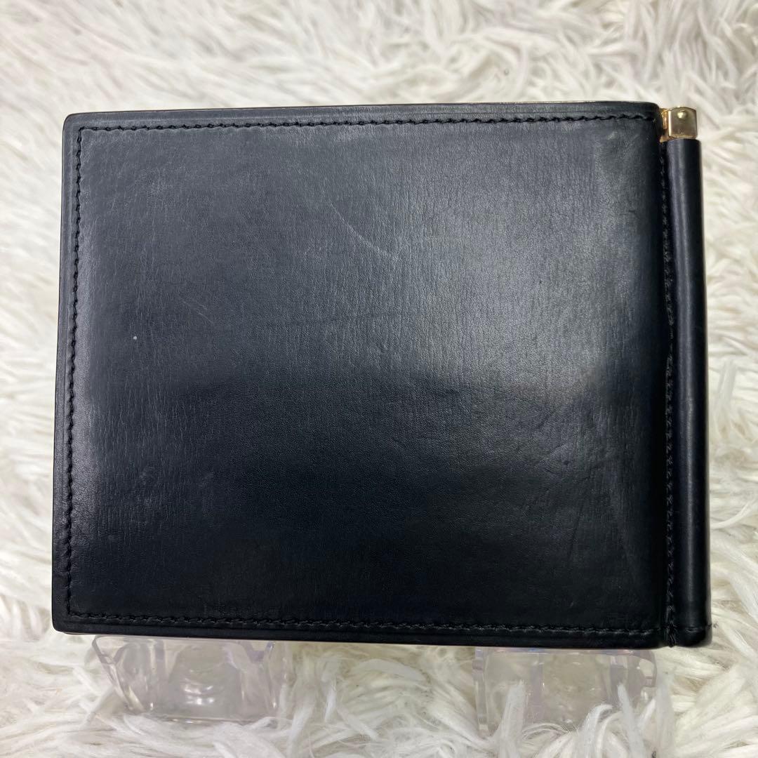 美品✨ガンゾ　GANZO マネークリップ　黒　レザー