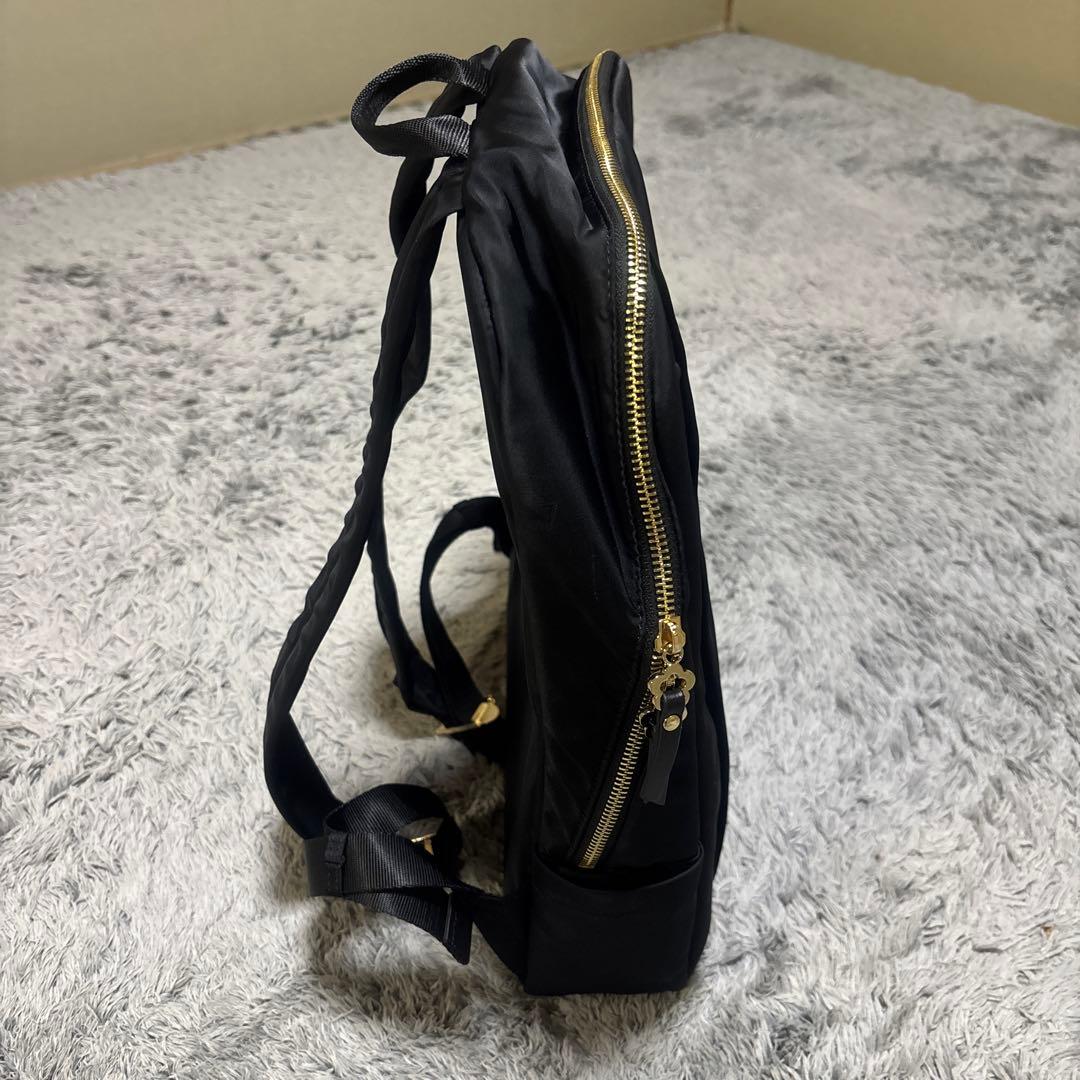 MARY QUANT ブラックナイロンリュック