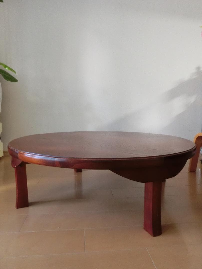 【昭和レトロ】木製ちゃぶ台　特大　折りたたみ