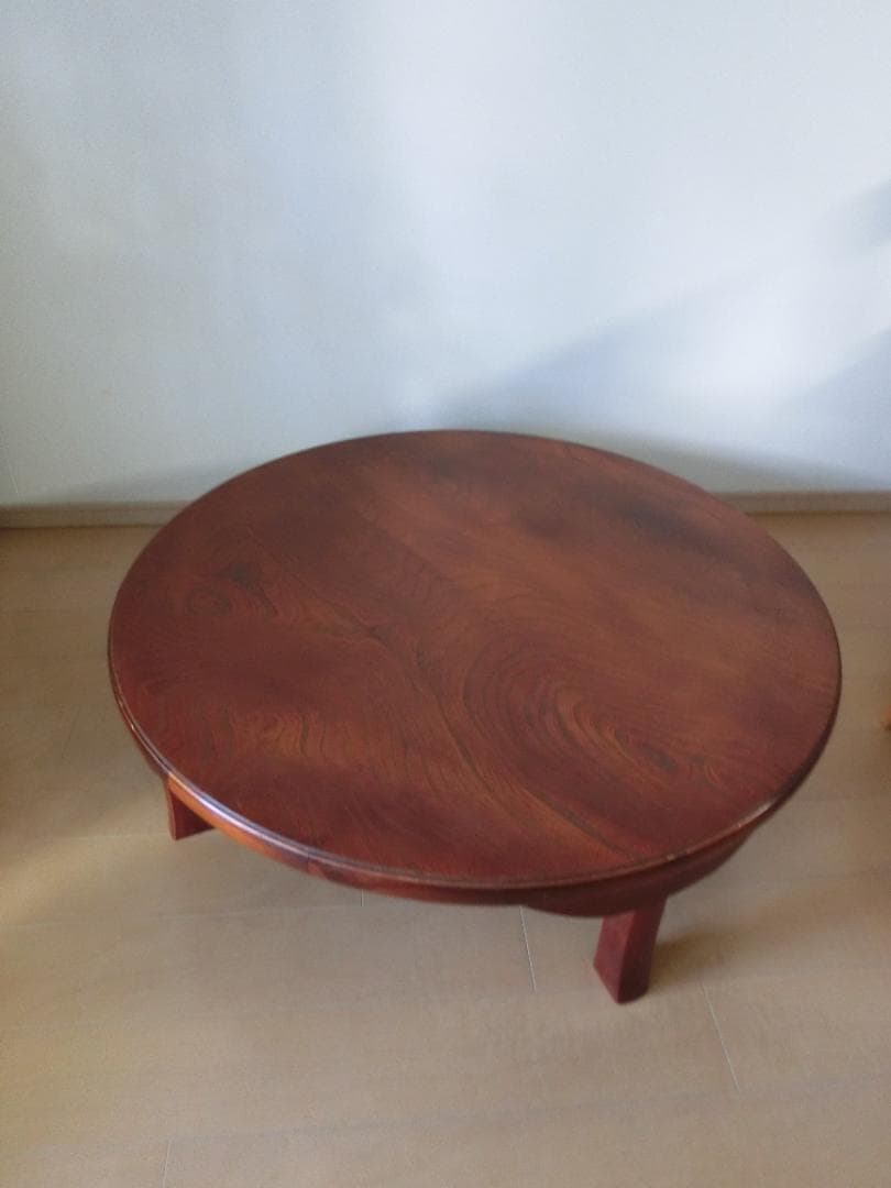 【昭和レトロ】木製ちゃぶ台　特大　折りたたみ