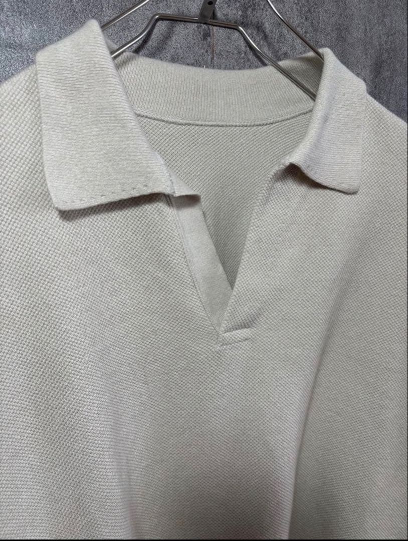 トップス crepuscule Moss Stitch Skipper