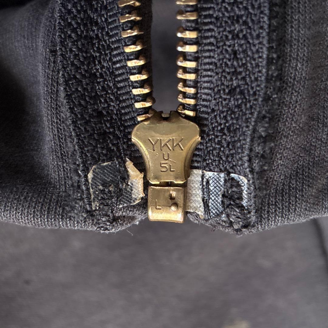 00's■カーハート【XL】アクティブジャケット スウェット フェードブラック