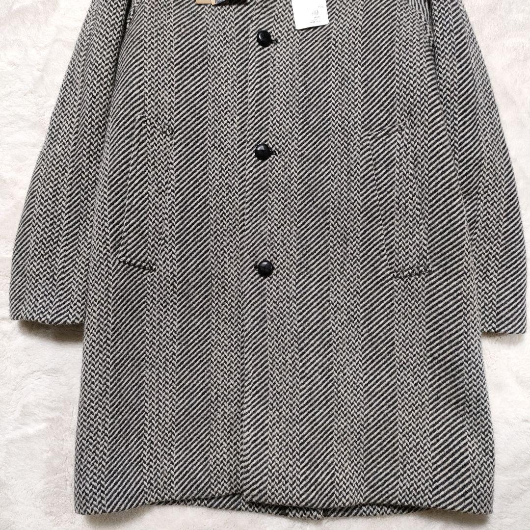 【新品未使用】PALTO パルト ヘリンボーン ステンカラーコート 定価約10万