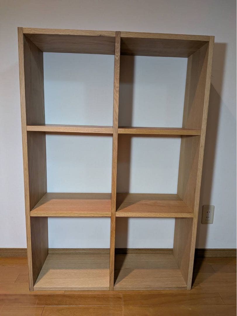 ■送料込■無印 スタッキングシェルフ オーク 木製棚 ラック BOX 家具
