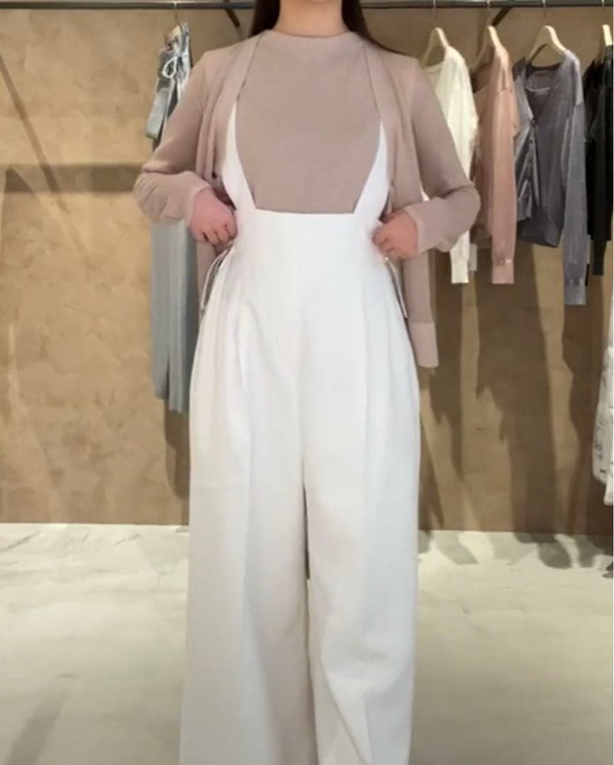 Arpege story サイドギャザーサロペット アルページュストーリー