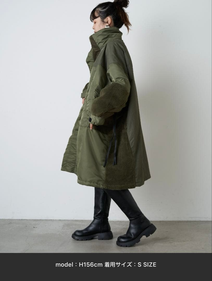 【etsinta/エシンタ】モンスター中綿オーバーコート