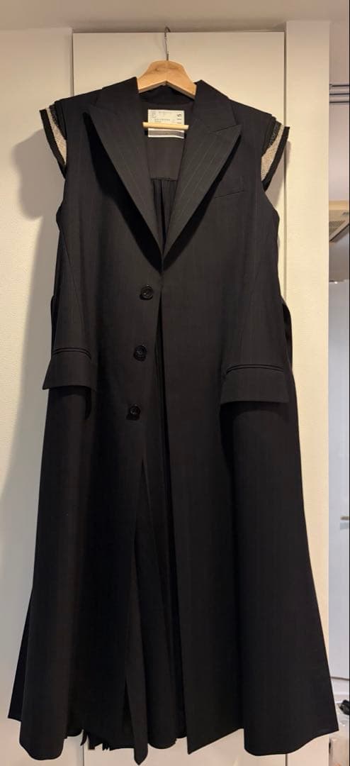 Sacai ロングジレ ワンピース