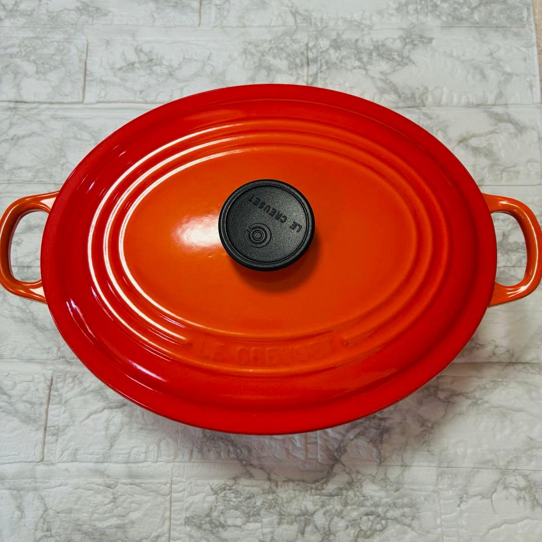 【 ル・クルーゼ 】人気のオレンジ 両手鍋ココットオーバル27cm
