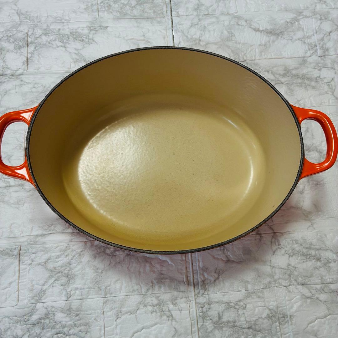 【 ル・クルーゼ 】人気のオレンジ 両手鍋ココットオーバル27cm